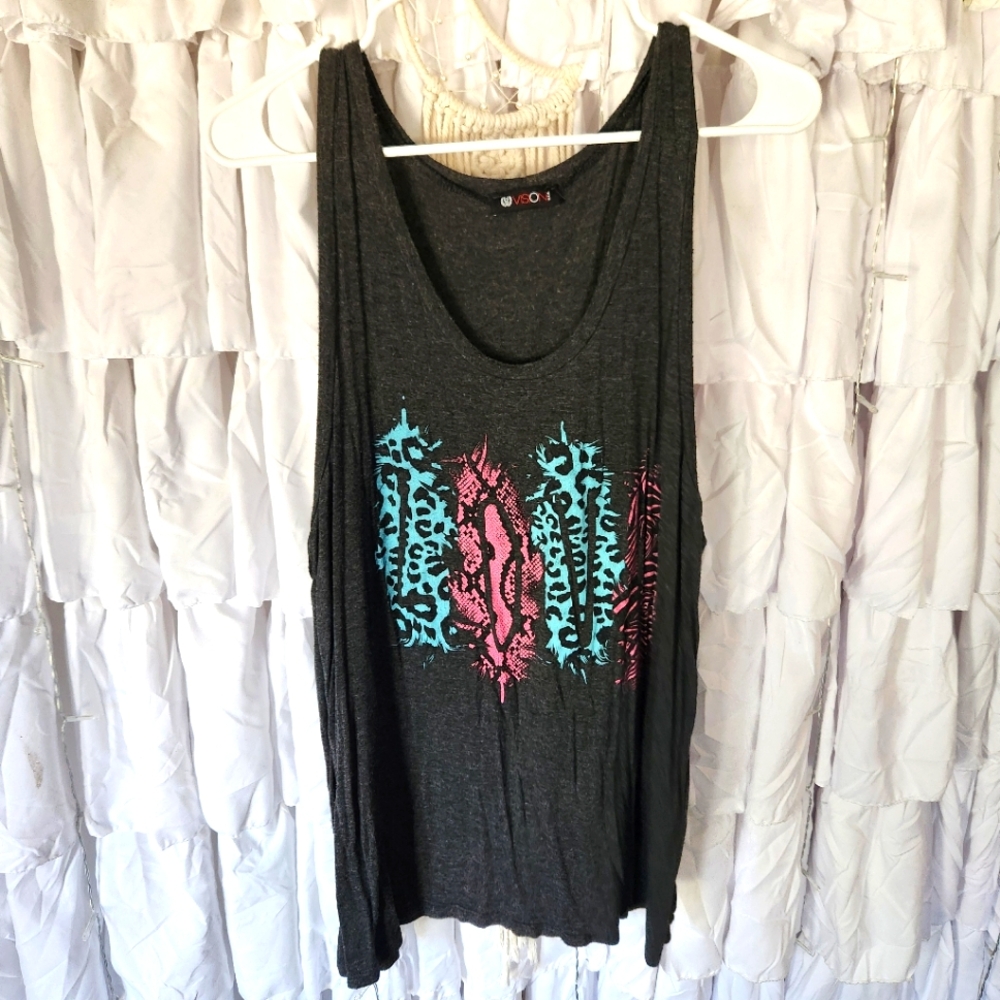 Women's large "love" tank top